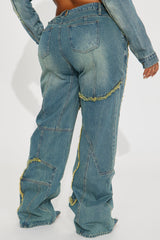 Belmont Baggy Tinted Jean - Medium Wash