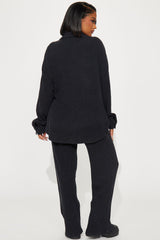 Kaylah Thermal Pant Set - Black