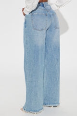 Such A Game Changer Pleated Trouser Jeans - Light Wash