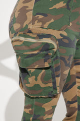 Staying True Bootcut Camo Pant - Olive/combo