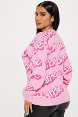 Barbie World Crew Neck Sweater - Pink
