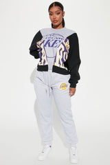 Lakers Splice Sweatshirt - Black/Grey