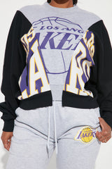 Lakers Splice Sweatshirt - Black/Grey