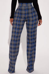 Victoria High Waisted Dress Pant - Grey/combo