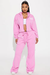 Angel Number Washed Pant - Pink/combo