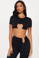 Miami Nights Pant Set  - Black