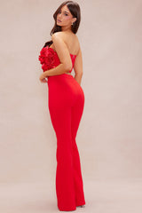 Anna Rose Pant Set - Red