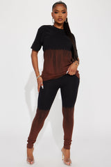 Tell Me About It Legging Set - Black/combo
