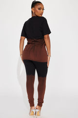 Tell Me About It Legging Set - Black/combo