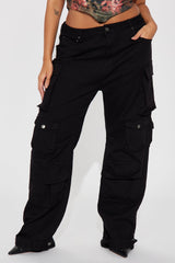 Courtney Cargo Jeans - Black