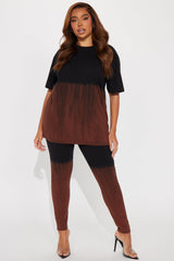Tell Me About It Legging Set - Black/combo