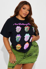 Want A Taste Rolling Stones Pop Art Tee - Black Wash