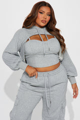 Never Blend In 3 Piece Pant Set - Grey