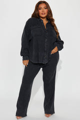 Kaylah Thermal Pant Set - Black