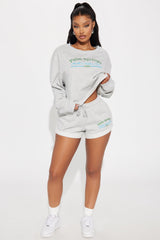 Palm Springs Health Club Shorts - Heather Grey