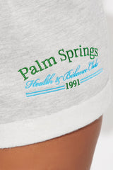 Palm Springs Health Club Shorts - Heather Grey