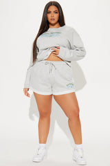 Palm Springs Health Club Shorts - Heather Grey