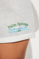 Palm Springs Health Club Shorts - Heather Grey