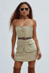 Emery Skort Set - Taupe