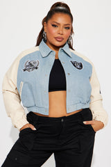 Raiders Denim Jacket - Denim