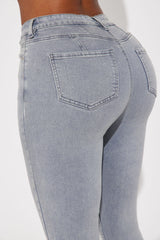 Shape Up Sculpting Stretch Skinny Jeans - Grey