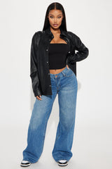 Jaydah Non Stretch Straight Leg Jeans - Medium Wash