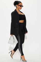 Let's Have Some Fun Embellished Legging - Black