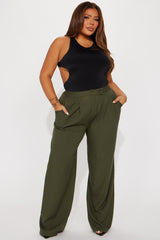 Feeling Focused Trouser - Olive
