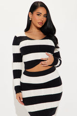 Never Lose Me Skirt Set - Black/combo