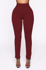 Payin' It Forward Blazer Set - Burgundy
