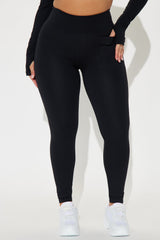 Deep Bend Super Soft Active Legging - Black