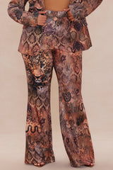 Exotic Suit Set - Brown Combo