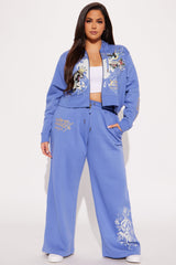 Ed Hardy Free Bird Zip Up Hoodie - Blue