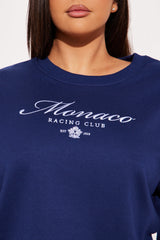 Monaco Racing Club Embroidered Sweatshirt - Navy