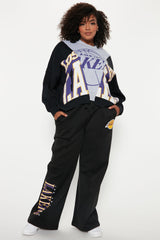 Lakers Splice Sweatshirt - Black/Grey