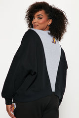 Lakers Splice Sweatshirt - Black/Grey
