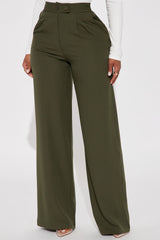 Feeling Focused Trouser - Olive