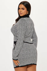 Neema Sweater Skirt Set - Black/combo