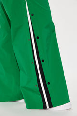 Jennie Snap Button Track Pant - Green/combo
