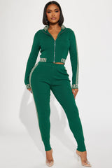 Passing By You Sweater Legging Set - Hunter