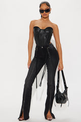 Tall Not So Basic Stretch Zipper  Bootcut Jeans - Black