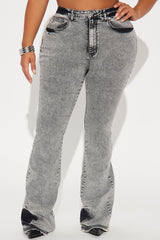Kaylor High Stretch Flare Jeans - Black Wash