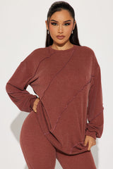 Lounge Vibes Legging Set - Brown