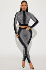 Kailee Sweater Legging Set - Grey/combo