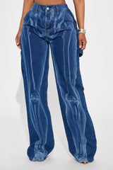 X Ray Vision Straight Leg Jeans - Dark Wash