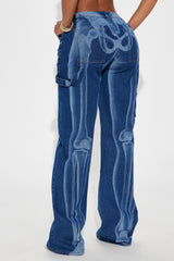 X Ray Vision Straight Leg Jeans - Dark Wash