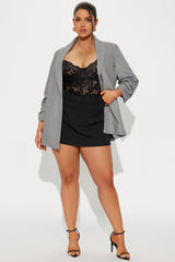 Regina Double Waistband Mini Skirt - Black