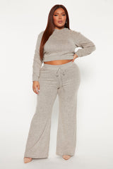 On A Break Pant Set - Oatmeal