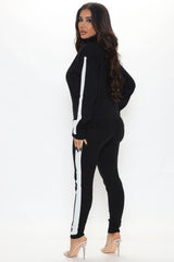 Krista Sweater Legging Set - Black/White