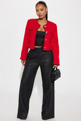 Always On The Go Wide Leg Trouser Pant - Black